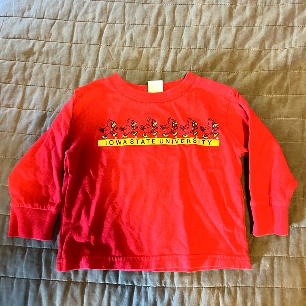 Iowa State University Kids Red Long Sleeve Shirt